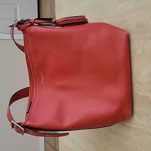 Beautiful Coach bag / tote in vibrant red.